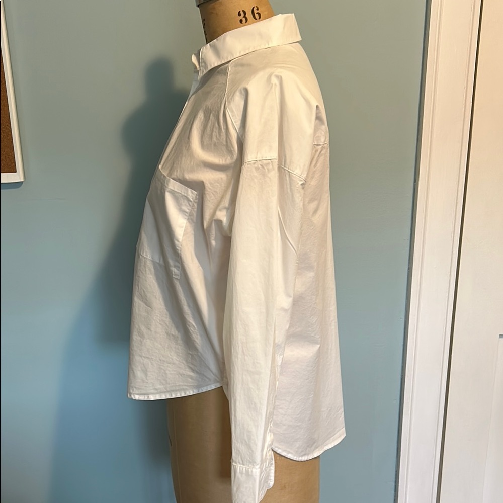 White Cotton Blouse-NWOT